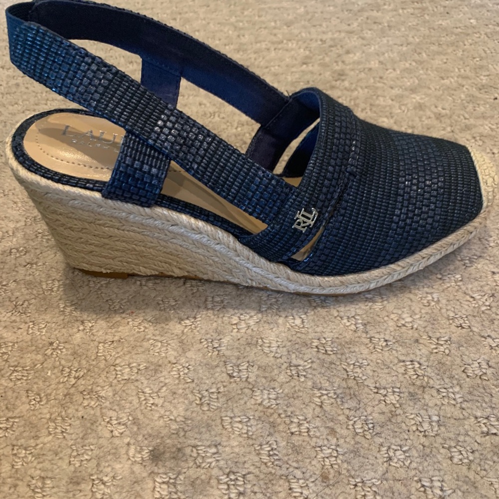 NWT Ralph Lauren blue espadrilles size 6